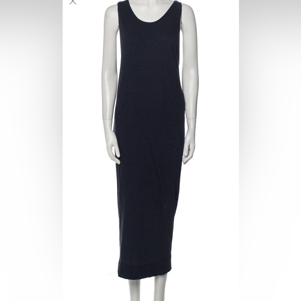 Helmet Lang Navy “Faint” Maxi Dress